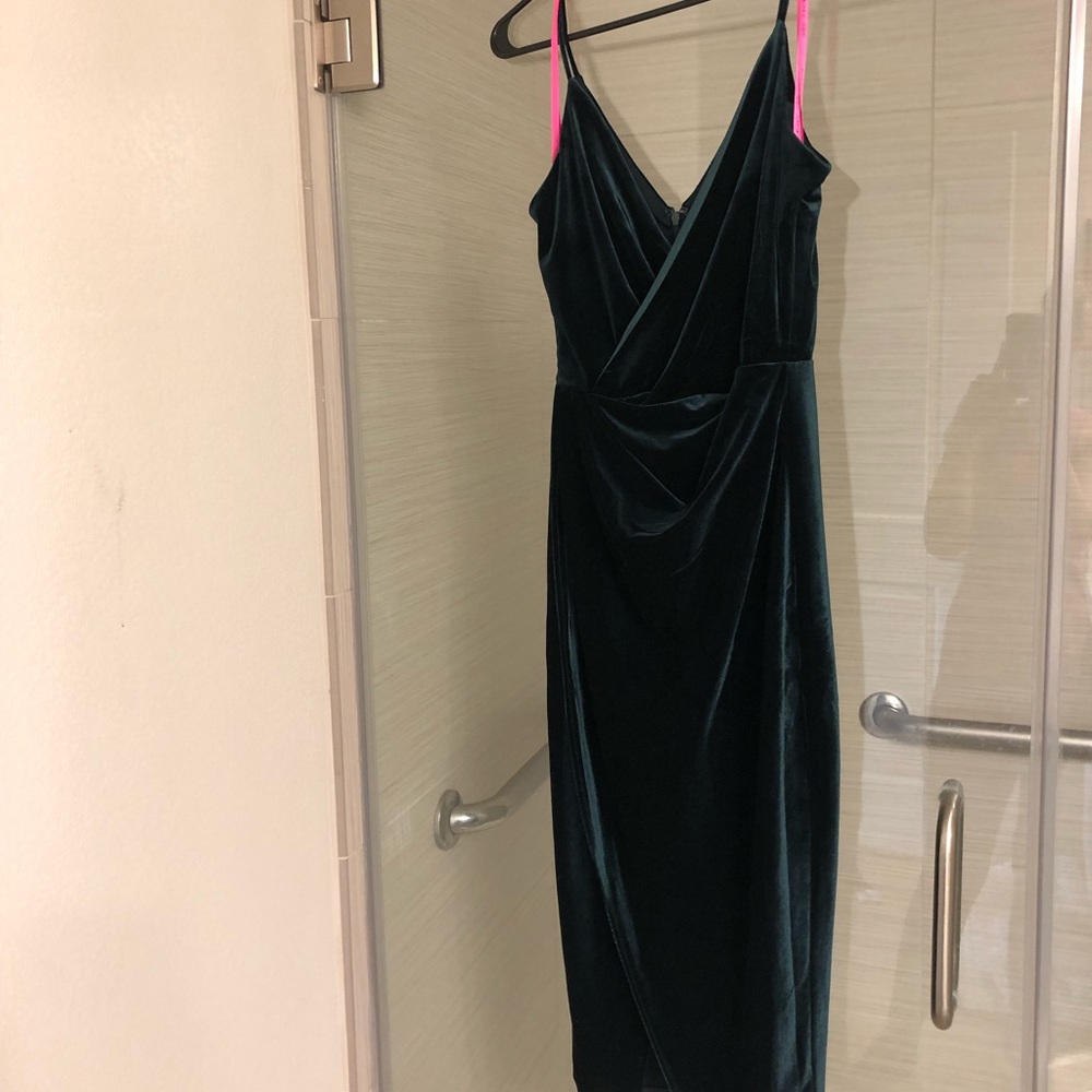 Betsy Johnson Green Velvet Dress